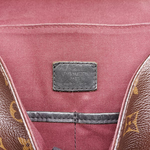 Pre-owned Louis Vuitton BASS MM brown Monogram Macassar M56715 shoulderbag | stylenewstar