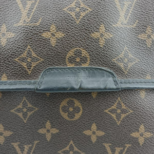 Pre-owned Louis Vuitton BASS MM brown Monogram Macassar M56715 shoulderbag | stylenewstar