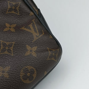 Pre-owned Louis Vuitton BASS MM brown Monogram Macassar M56715 shoulderbag | stylenewstar