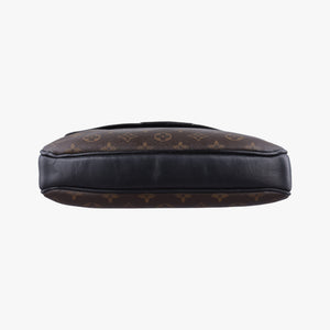 Pre-owned Louis Vuitton BASS MM brown Monogram Macassar M56715 shoulderbag | stylenewstar