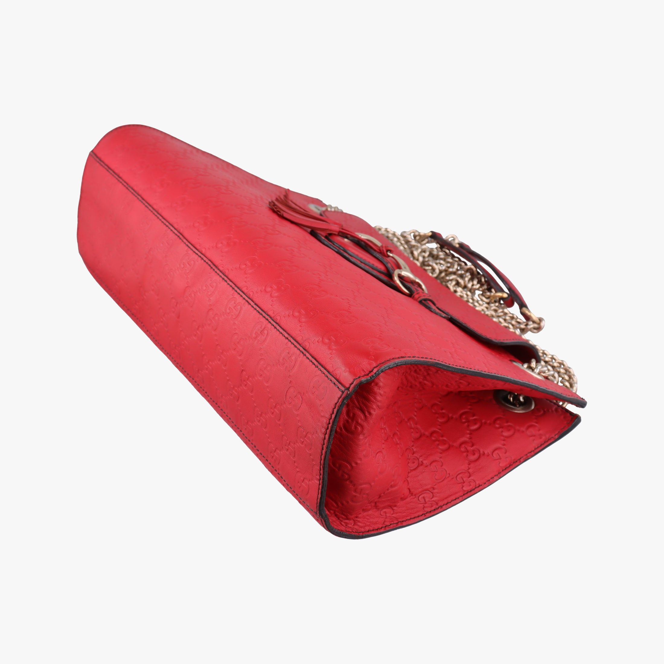 Secondhand Gucci Emily Red Leather 295403 shoulderbag | stylenewstar