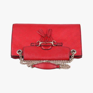 Secondhand Gucci Emily Red Leather 295403 shoulderbag | stylenewstar