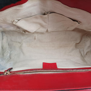 Secondhand Gucci Emily Red Leather 295403 shoulderbag | stylenewstar