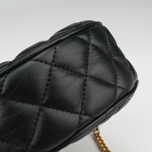 Pre-owned VERSACE Medusa Black Leather  shoulderbag | stylenewstar