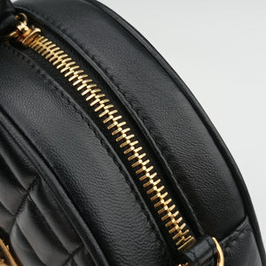 Pre-owned VERSACE Medusa Black Leather  shoulderbag | stylenewstar