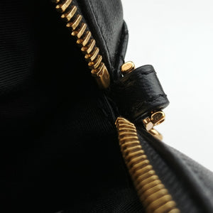 Pre-owned VERSACE Medusa Black Leather  shoulderbag | stylenewstar