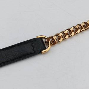 Pre-owned VERSACE Medusa Black Leather  shoulderbag | stylenewstar