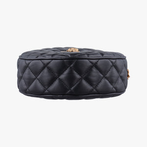 Pre-owned VERSACE Medusa Black Leather  shoulderbag | stylenewstar