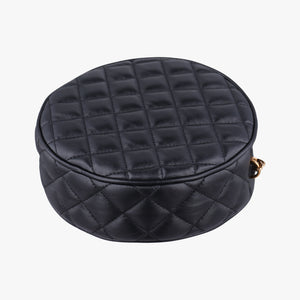Pre-owned VERSACE Medusa Black Leather  shoulderbag | stylenewstar