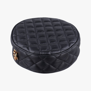 Pre-owned VERSACE Medusa Black Leather  shoulderbag | stylenewstar