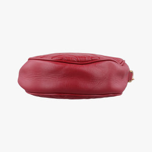 Pre-owned Gucci GG Marmont Red Leather 550154 shoulderbag | stylenewstar