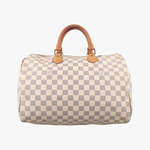 Pre-owned Louis Vuitton Speedy 35 Azur Damier Canvas N41535 handbag | stylenewstar