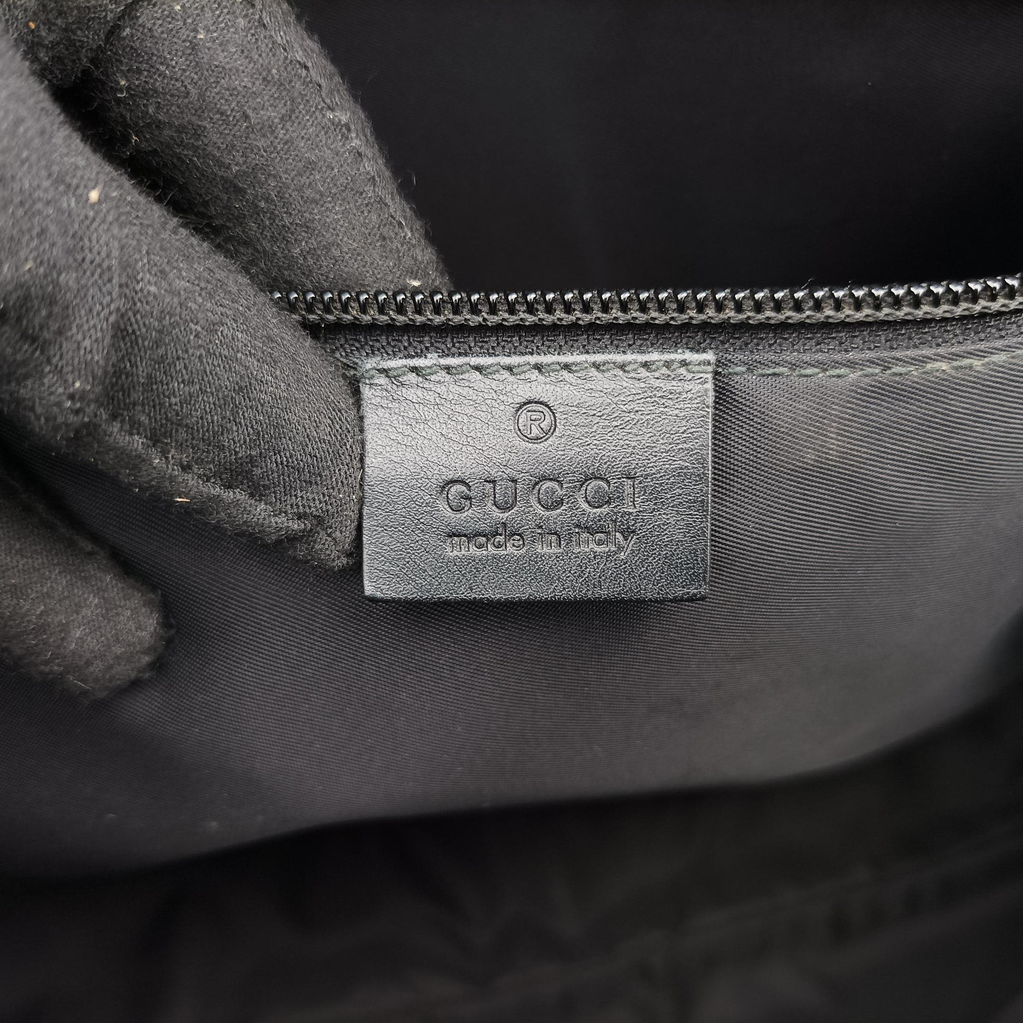 Pre-owned Gucci GG Plus GG Supreme Black PVC coated canvas x Leather 337081 handbag | stylenewstar