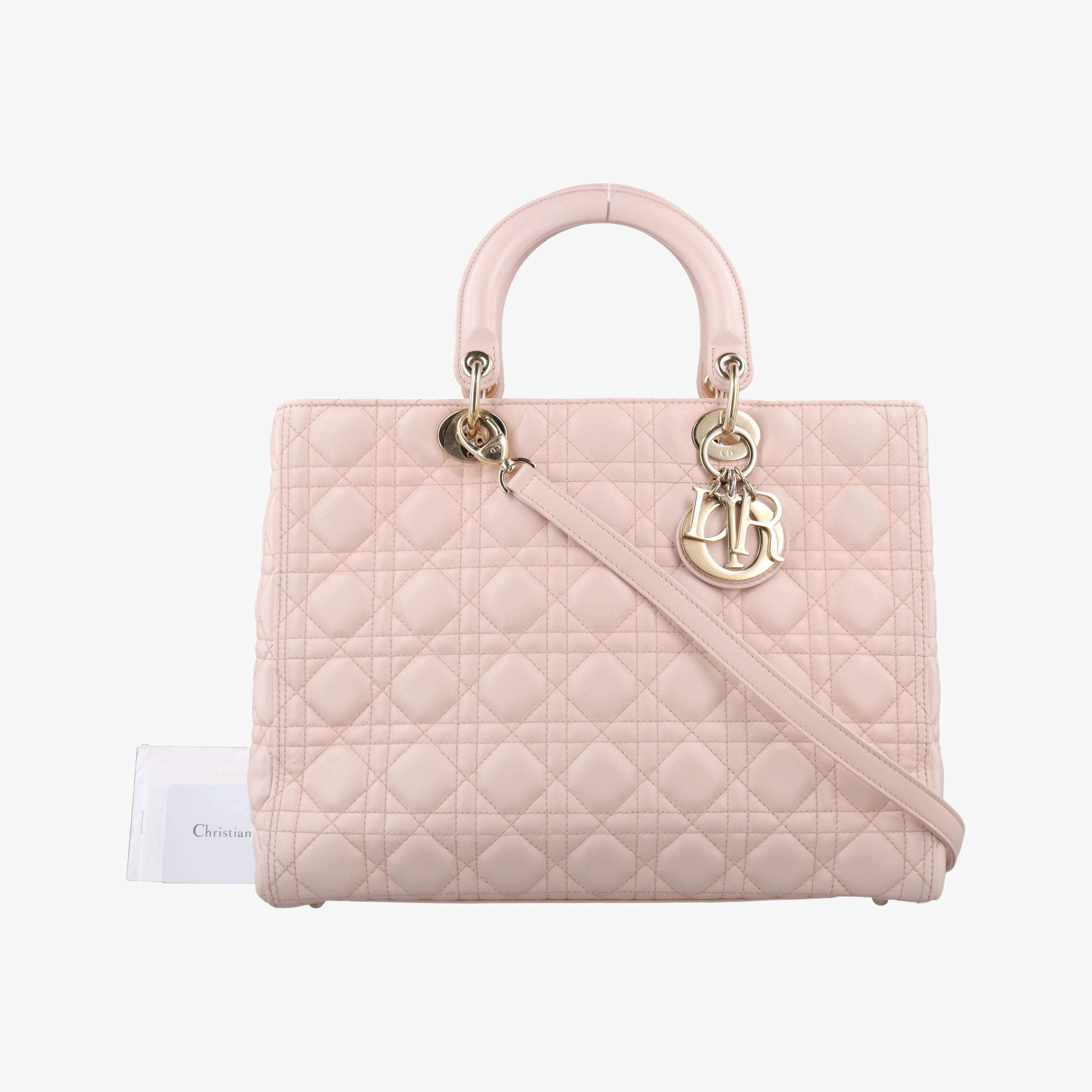 Vintage Christian Dior Lady Dior Pink lambskin  shoulderbag | stylenewstar