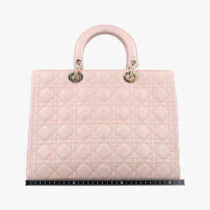 Vintage Christian Dior Lady Dior Pink lambskin  shoulderbag | stylenewstar