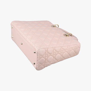 Vintage Christian Dior Lady Dior Pink lambskin  shoulderbag | stylenewstar