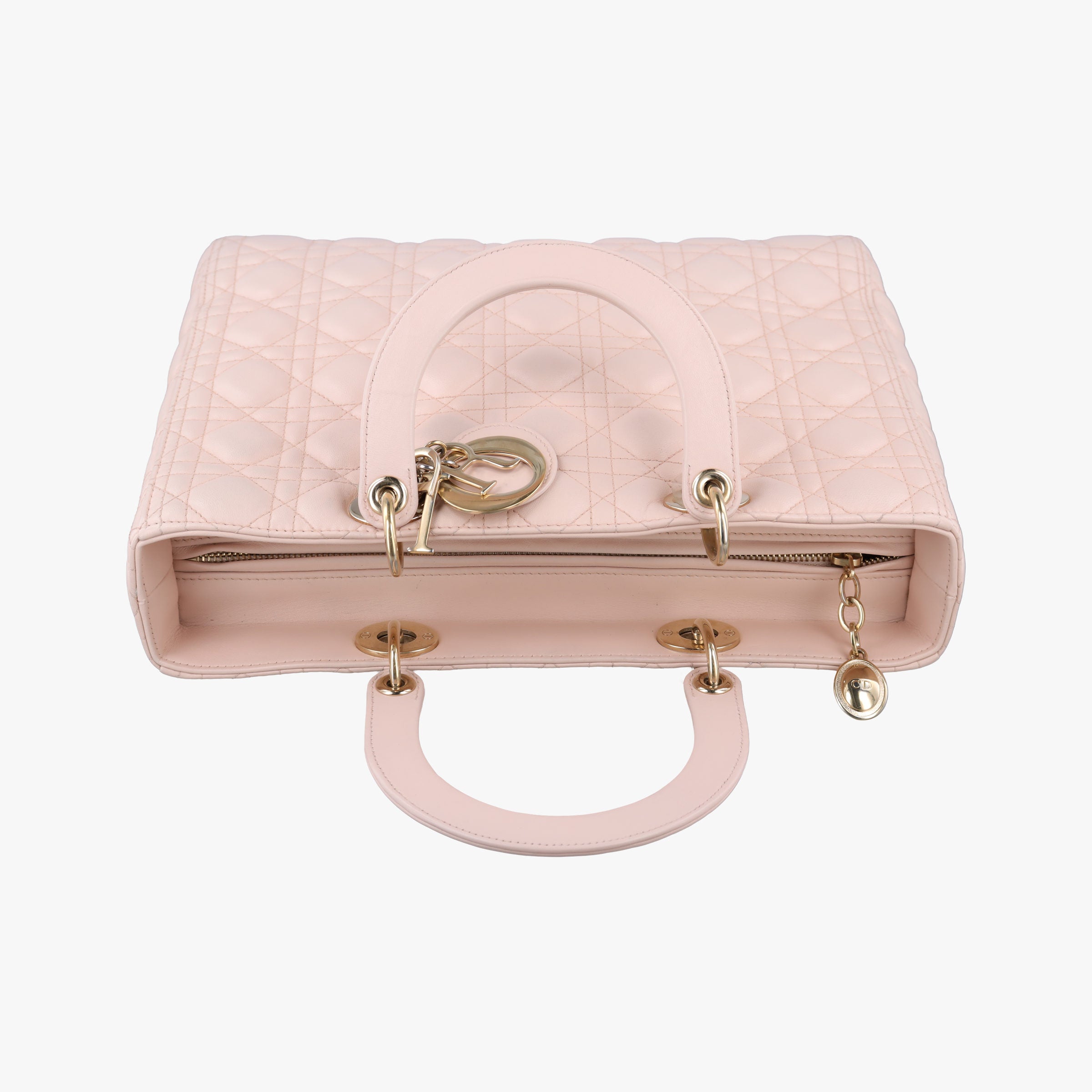 Vintage Christian Dior Lady Dior Pink lambskin  shoulderbag | stylenewstar