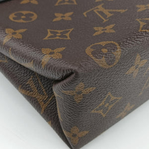 Pre-owned Louis Vuitton Rocky BB Brown×black Monogram canvas×calf leather M44797 shoulderbag | stylenewstar