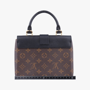 Pre-owned Louis Vuitton Rocky BB Brown×black Monogram canvas×calf leather M44797 shoulderbag | stylenewstar