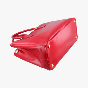 Pre-owned Prada Galleria Red SAFFIANO Patent BN1801 shoulderbag | stylenewstar