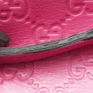 Pre-owned Gucci Guccissima Heart Bit Rose Leather 269957 shoulderbag | stylenewstar