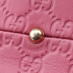 Pre-owned Gucci Guccissima Heart Bit Rose Leather 269957 shoulderbag | stylenewstar