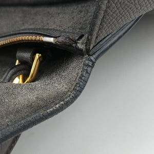 Pre-owned Celine Belt Mini Grey Leather  handbag | stylenewstar