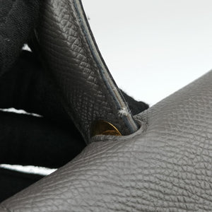 Pre-owned Celine Belt Mini Grey Leather  handbag | stylenewstar