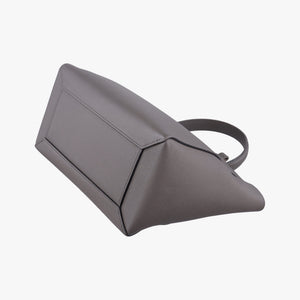 Pre-owned Celine Belt Mini Grey Leather  handbag | stylenewstar