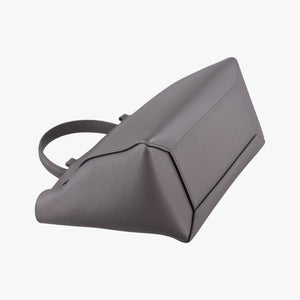Pre-owned Celine Belt Mini Grey Leather  handbag | stylenewstar