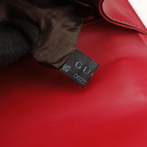 Pre-owned Gucci Sylvie Red×navy Leather 421882 shoulderbag | stylenewstar