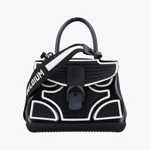 Pre-owned Delvaux Brillant Black x white Plastic  shoulderbag | stylenewstar