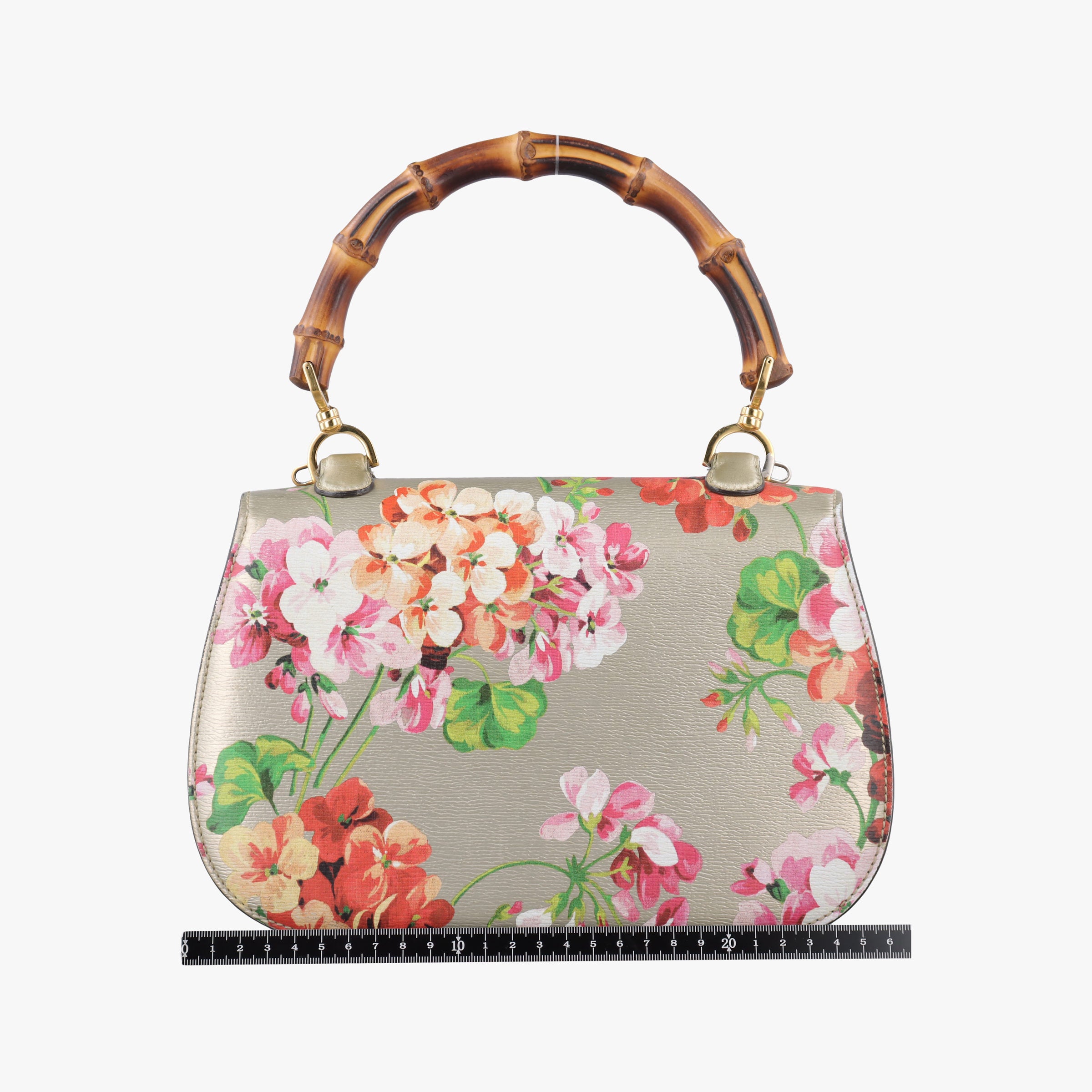 Pre-owned Gucci Bamboo Golden×Multicolour Leather 409398 shoulderbag | stylenewstar
