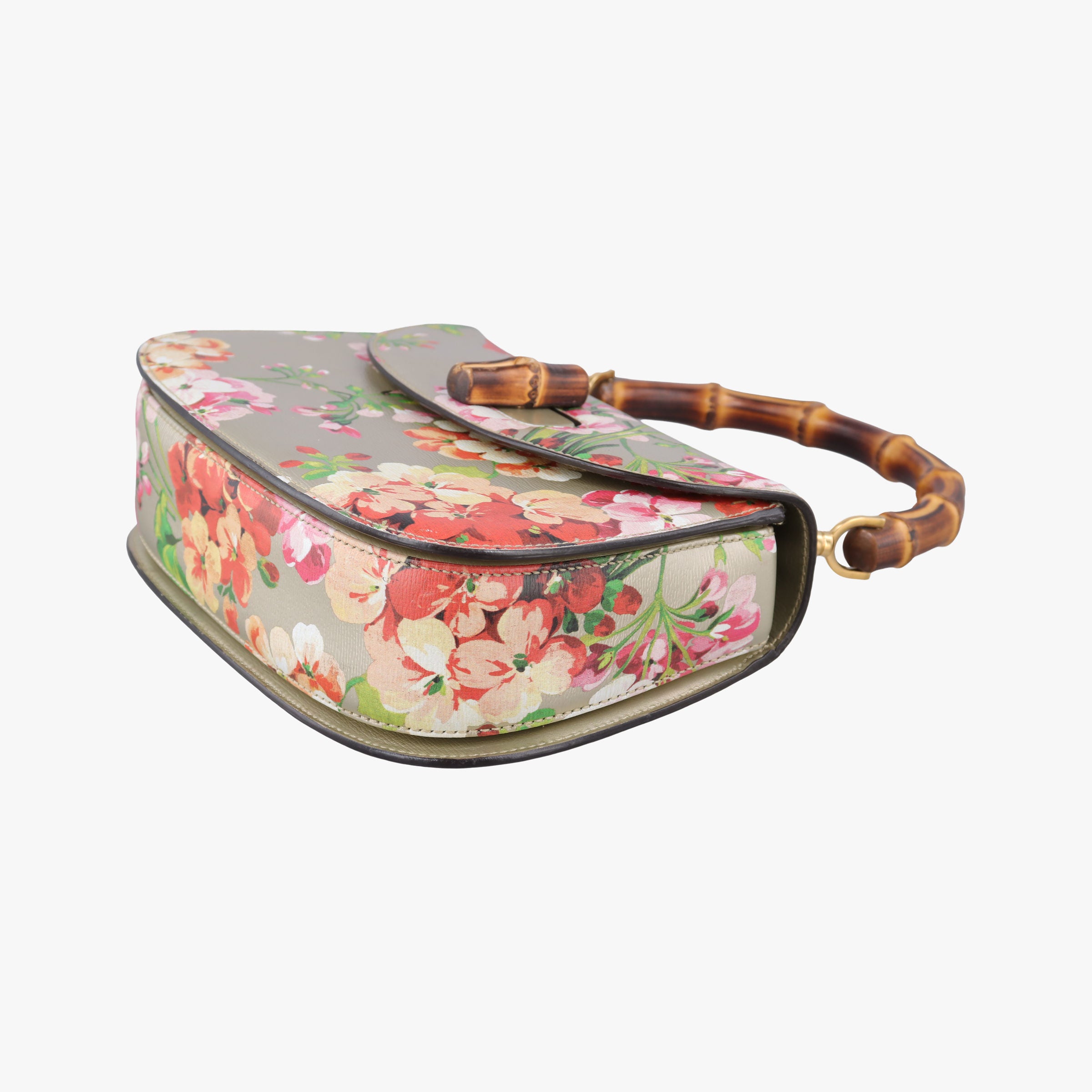 Pre-owned Gucci Bamboo Golden×Multicolour Leather 409398 shoulderbag | stylenewstar
