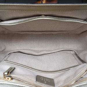 Pre-owned Gucci Bamboo Golden×Multicolour Leather 409398 shoulderbag | stylenewstar