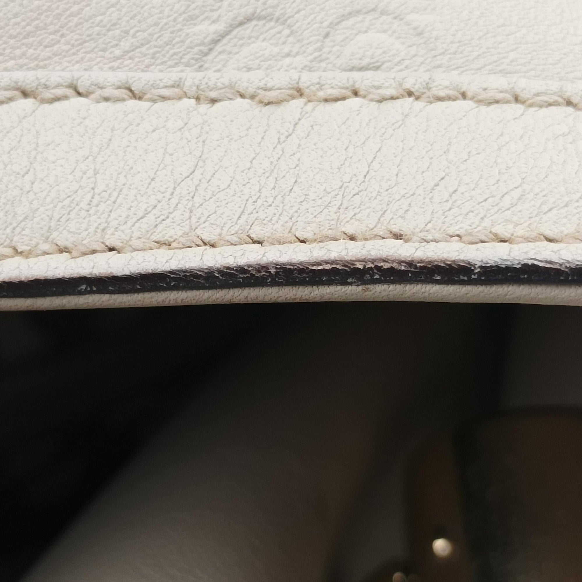 Pre-owned Gucci Bamboo Babouska Indy Hobo White Leather 177088 shoulderbag | stylenewstar