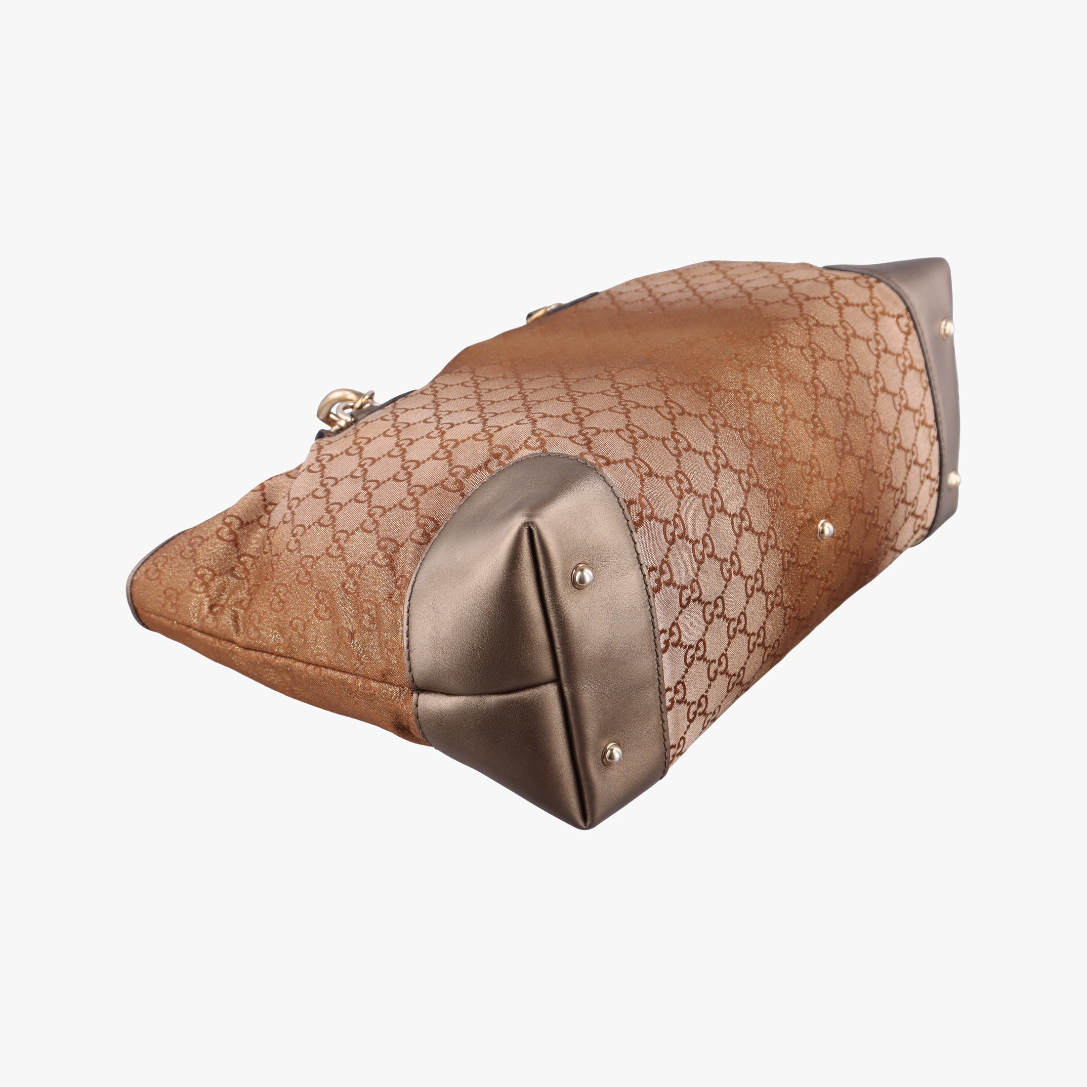 Vintage Gucci Heart Bit charm Golden Canvas×Leather 269956 shoulderbag | stylenewstar