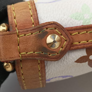 Pre-owned Louis Vuitton SHARLEEN GM white Monogram Multicolor M93214 handbag | stylenewstar