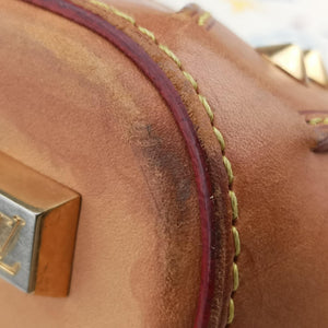 Pre-owned Louis Vuitton SHARLEEN GM white Monogram Multicolor M93214 handbag | stylenewstar