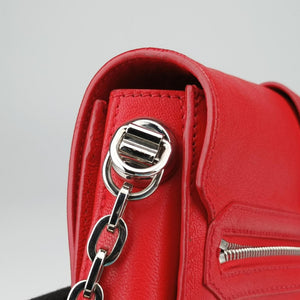 Pre-owned VERSACE Versace Borsa Stardvst Red leather  shoulderbag | stylenewstar