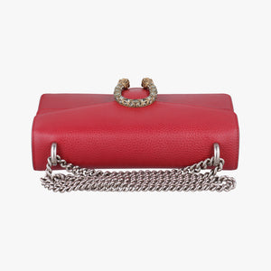 Pre-owned Gucci Dionysus Red Leather 400249 shoulderbag | stylenewstar