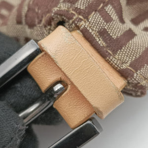 Secondhand Fendi Mamma Bucket Zucchino Brown× Beige canvas× Leather 8BR001 handbag | stylenewstar