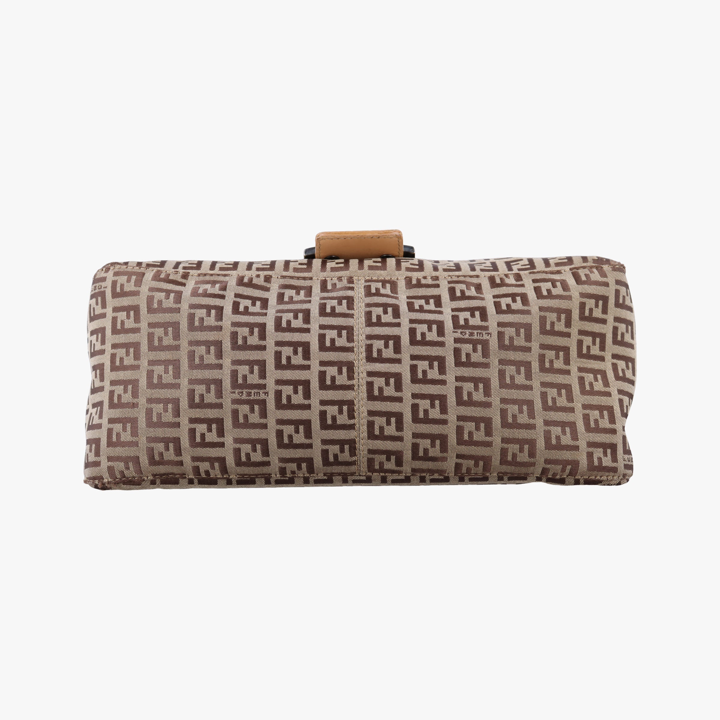 Secondhand Fendi Mamma Bucket Zucchino Brown× Beige canvas× Leather 8BR001 handbag | stylenewstar