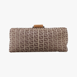 Secondhand Fendi Mamma Bucket Zucchino Brown× Beige canvas× Leather 8BR001 handbag | stylenewstar