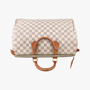 Pre-owned Louis Vuitton Speedy 35 Azur Damier Canvas N41535 handbag | stylenewstar