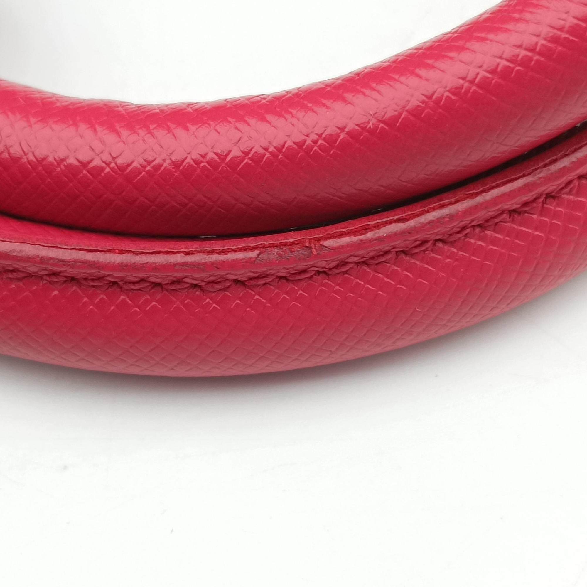 Pre-owned Prada Galleria Red SAFFIANO Leather BN1844 handbag | stylenewstar