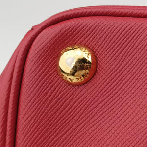 Pre-owned Prada Galleria Red SAFFIANO Leather BN1844 handbag | stylenewstar