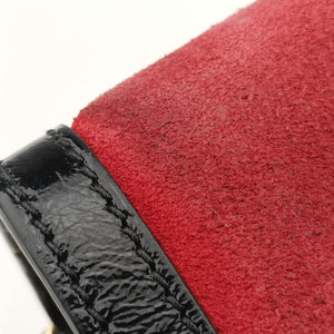 Secondhand Gucci Ophidia Red×Black Suede×leather 503877 shoulderbag | stylenewstar