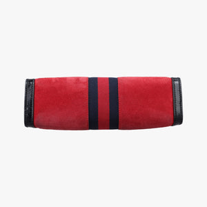 Secondhand Gucci Ophidia Red×Black Suede×leather 503877 shoulderbag | stylenewstar