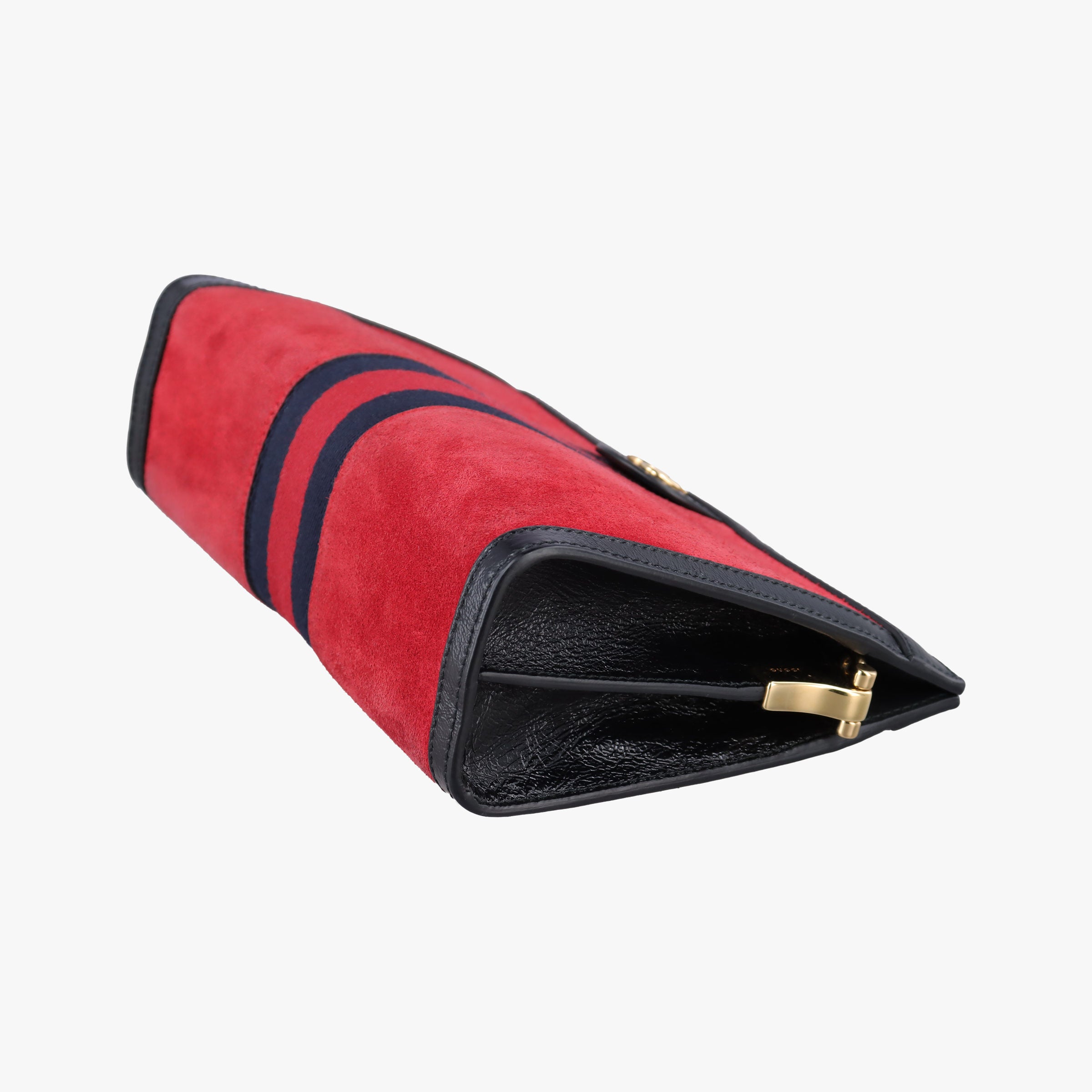 Secondhand Gucci Ophidia Red×Black Suede×leather 503877 shoulderbag | stylenewstar